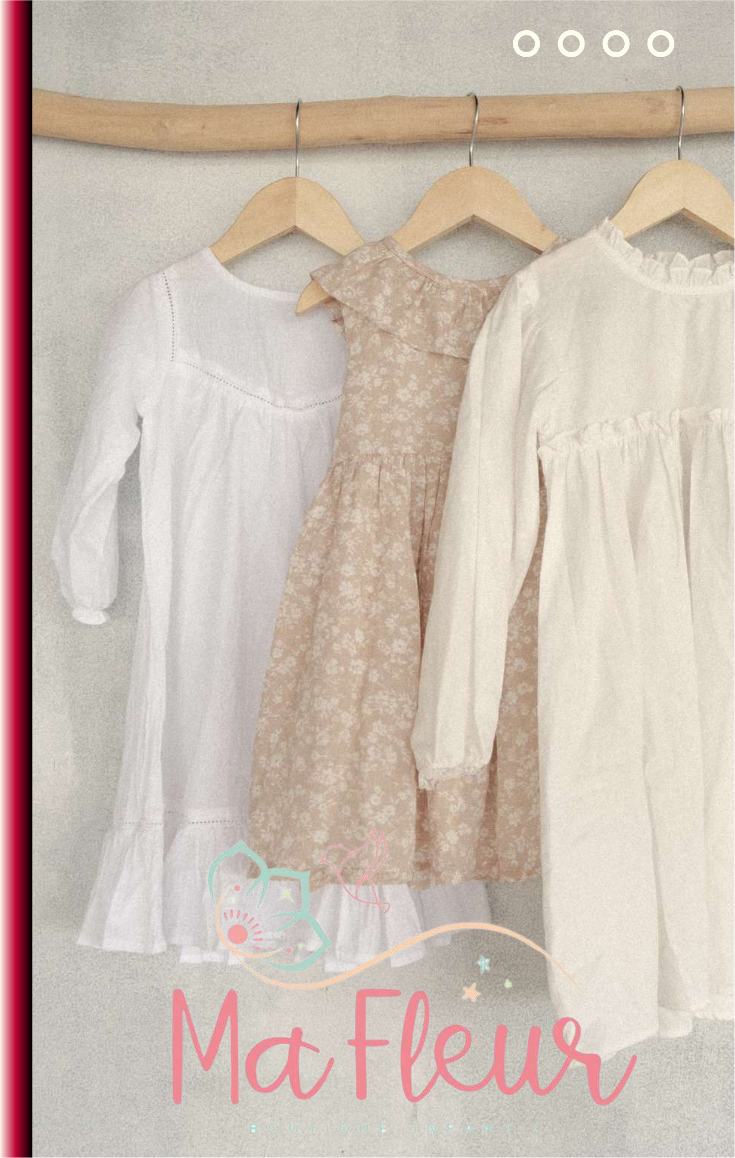 Vestidos da linha Mafleur da Enam Kids